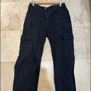 black zara cargo pants